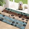 Американский уличный коврик с отпечатком лапы синий коричневый входной коврик прихожая питомец семья придверный коврик украшение для дома