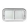 Marine Window 800x400mm Rounded Slide Bidirectional Moving Sealed Waterproof High Light Transmission for Ships Yachts