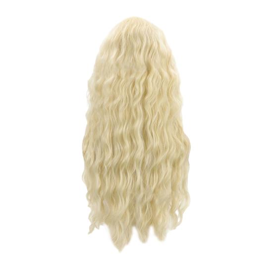 Женский длинный вьющийся парик, натуральный пушистый волнистый парик, регулируемая форма лица, линия волос, парик из высокотемпературного волокна