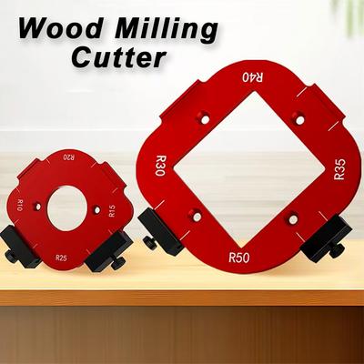 Деревообрабатывающий фрезер Дуги Угловой шаблон для позиционирования Фрезеры для радиуса углов R10-R50 Радиусный шаблон Деревообрабатывающая фреза Круглый R-угол