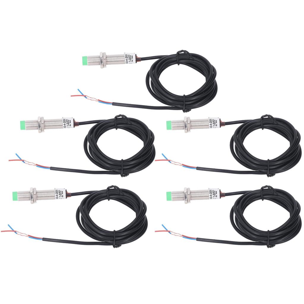 5 шт. M12 Индуктивный бесконтактный переключатель 2 провода нормально закрытый 150 Гц частота бесконтактный датчик DC10‑36V