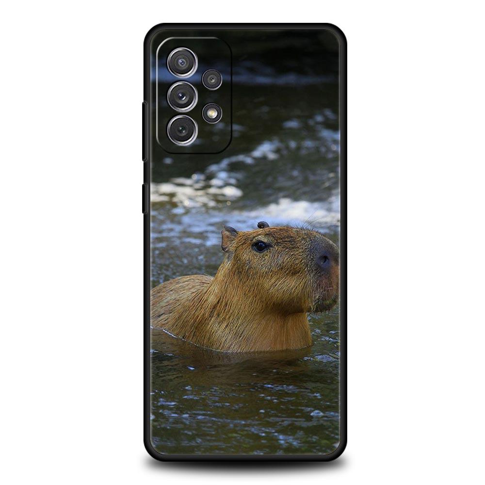 Cute Capybara Phone Case for Samsung Galaxy A51 A71 A21S A12 A11 A31 A41 A52 A32 A23 A33 A53 A73 A03S A13 5G A72 A54 A34 Cover