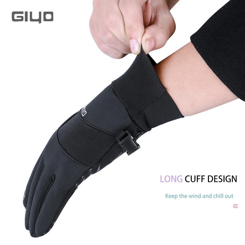 GIYO S-13 Winter Cycling Gloves Touch Screen Anti-slip Windproof Thermal Warm Gloves Men Women Outdoor Sports Full Finger Glove 6
