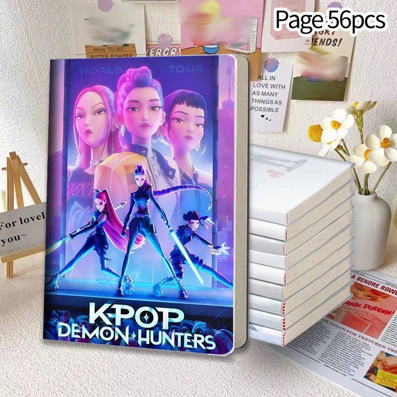 Demœ Hunters DIY Stickers Set Puzzle Face Changing Stickers Kpop DIY Phone Laptop Luggage Skateboard Graffiti Decals Kids Gift