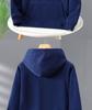 2025 Autumn/Winter Unisex Fleece-Lined Hooded Sweatshirt: Youth Fashion Trend, Solid Color, Versatile, Thickened Design.