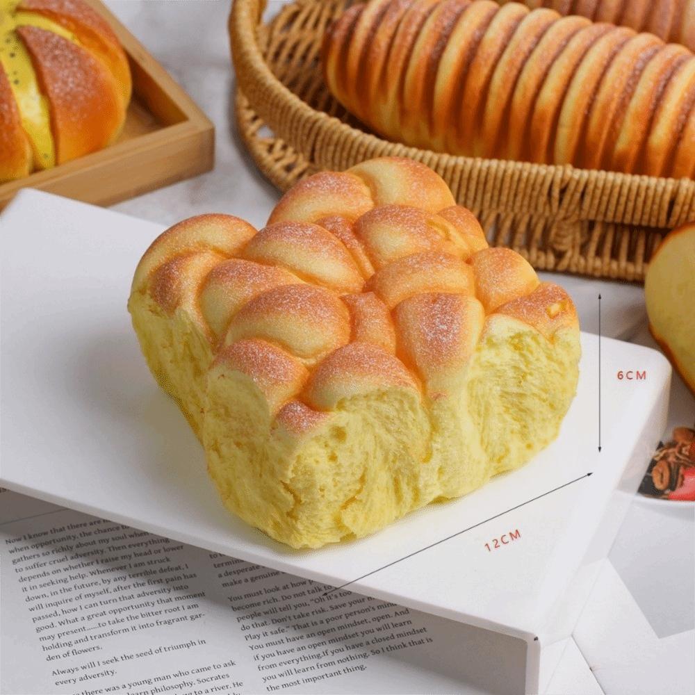 Toast Shape Stress Relief Model Artificial Bread Pinch Le Novelty Slow Rebound Toy Party Gift