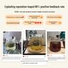 Niyeta Handmade Glass Tea-Water Separation Teapot