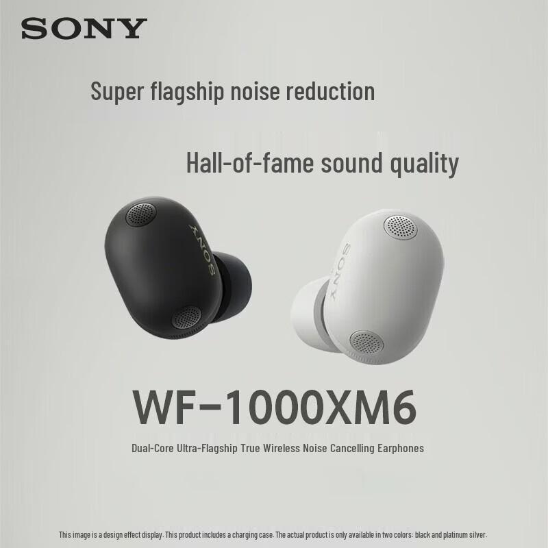 Sony Полностью беспроводные наушники с шумоподавлением WF-1000XM6