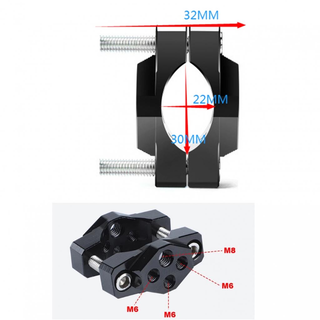 Handlebar Bracket Adaptor Accessories Aluminum Alloy Clamp