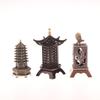 1 шт. Ароматерапия для дома, квадратная вертикальная курильница, маленький держатель для благовоний из сплава Xiangyun