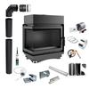Corner Water Fireplace KRATKI MAJA LEFT 8 kW FI180 + Installation Kit