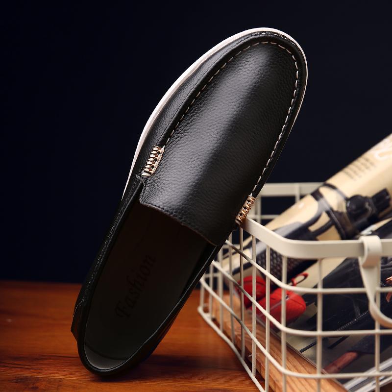 Лидер продаж, мужские мокасины из натуральной кожи, повседневные туфли для вождения, мокасины ручной работы, мягкие мужские туфли-лодочки без застежек на плоской подошве для отдыха и прогулок