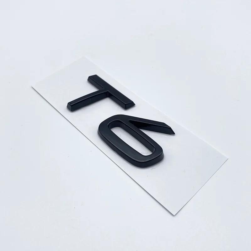 ABS Letters Numbers Emblem B4 B5 T4 T5 T6 T8 Trunk Lid Badge Decal Car Sticker for Volvo V60 Glossy Black Chrome