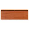 Wall Mounted Cabinet Wax Brown 100 x 30 x 35 cm Solid Pine Wood