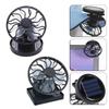 Clip-On Mini Solar Fan Handsfree Small Air Cooler Lightweight Outdoor Solar Fan  Summer