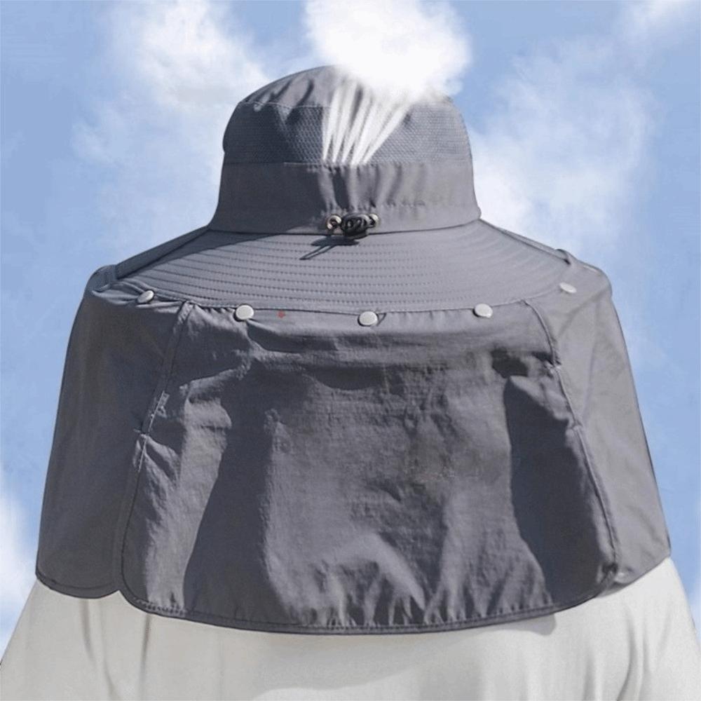 Big Brim Men Sun Hat Cloth Fisherman Hat Foldable Women Visor Cap Hiking