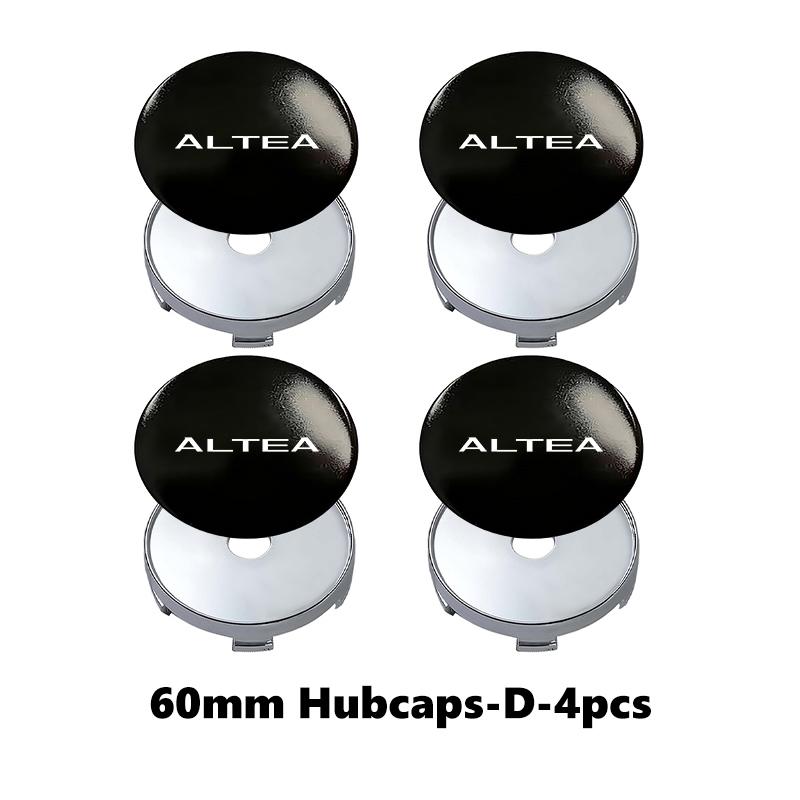 For Seat 4pcs 56/60mm Car Wheel Center Hub Caps Tire Rim Covers Accessories FR Cupra Leon Ibiza Ateca Altea E-Racer Alhambra