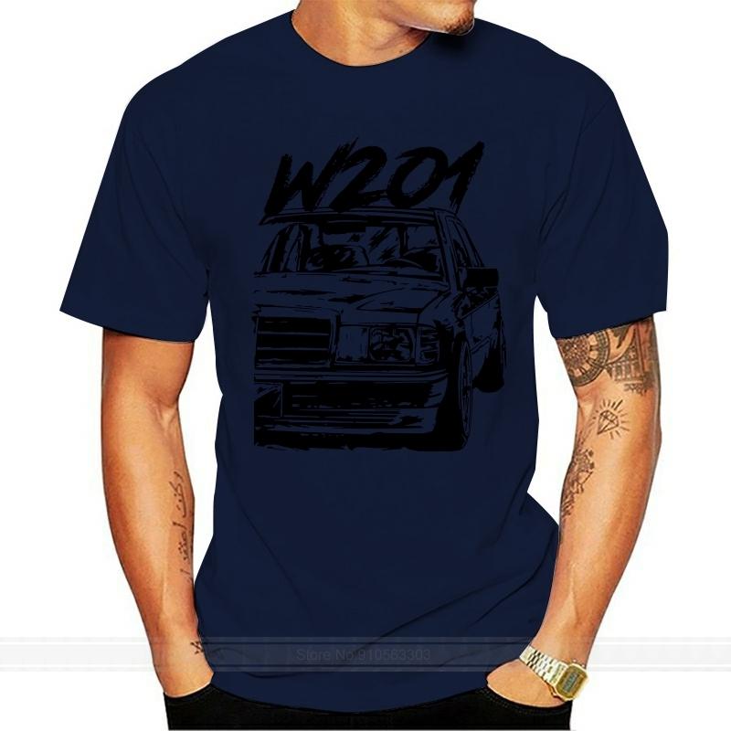 Anime W201 190e Casual New Arrival Tee Shirt Man Fashion Crewneck TShirt Fashionable  Cotton