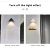 AC85-265V 6W LED настенный светильник с номером дома, белый и черный, современный минималистский стиль, внутреннее и наружное освещение, прожекторы для дверных табличек