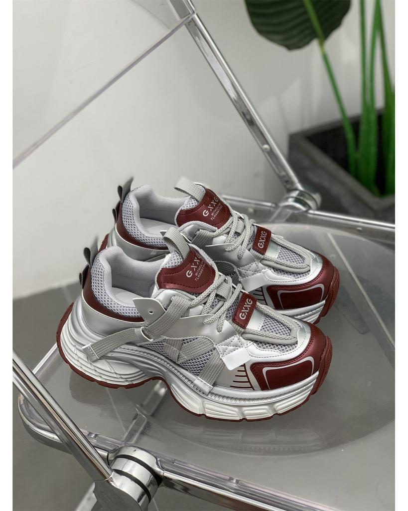 Кроссовки на толстой подошве, легкие и дышащие, сетчатые, папины кроссовки, женские, лето 2025, для бега, универсальные и тонкие спортивные туфли, повседневная женская обувь