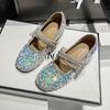 Модные Блестящие Женские Балетки Лоферы Обувь Хрустальный Бант Повседневные Летние Сандалии Модные Кроссовки Дизайнерские 2025 Новый Тренд Спортивная Обувь Женская