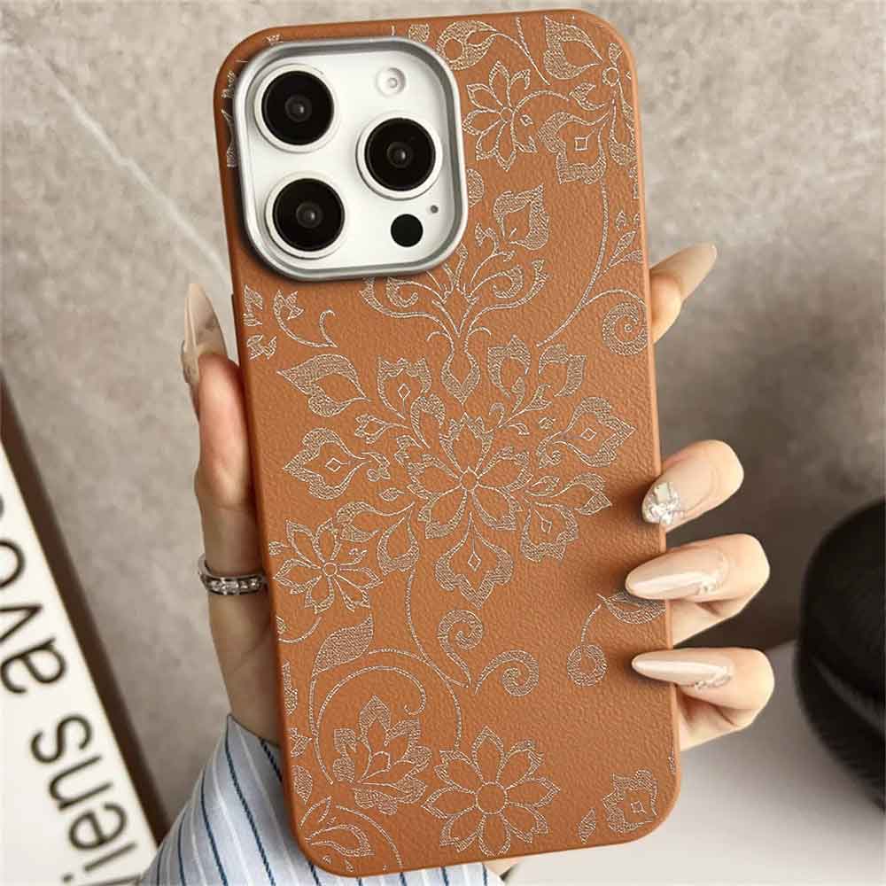 Чехлы для мобильных телефонов с цветочным принтом, кожаный силиконовый чехол для iPhone, Xiaomi, Samsung, противоударный чехол для телефона с защитой от царапин
