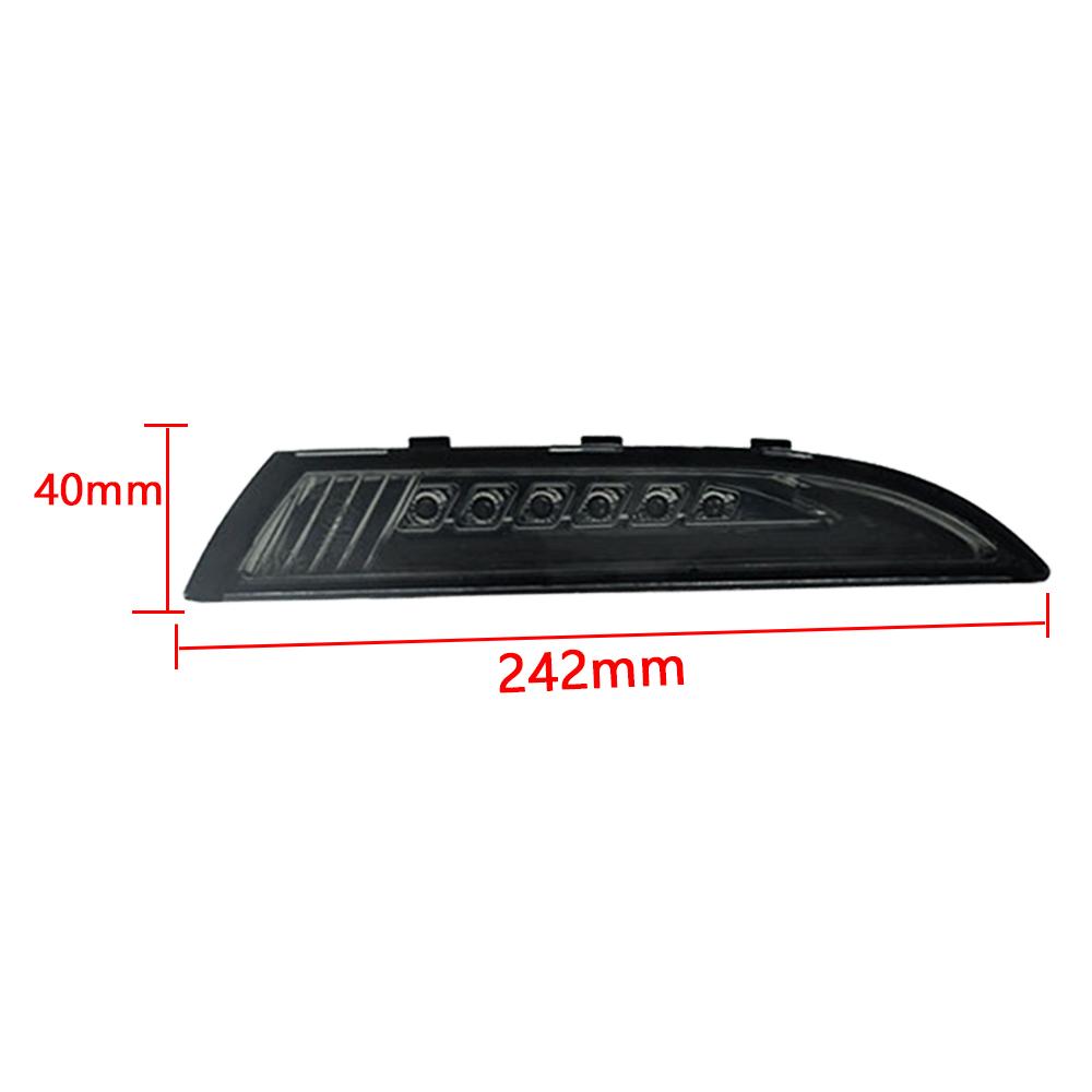 Для автомобиля Volkswagen VW Scirocco 2008-2013 гг. Передние светодиодные габаритные огни янтарного цвета с указателями поворота и белыми дневными ходовыми огнями DRL