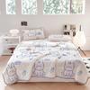 Summer Cooling Blanket Comforter Bedding Set Air Conditioning Quilt Latex Fitted Bedsheets and Pillowcases for Single Double Bed