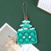 Decompression Christmas Toys Toy Keychain Santa Claus Pendant Xmas Gift Child