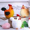 Мультяшный петух-курица, украшение из смолы, украшение для рабочего стола, домашний офис, двор