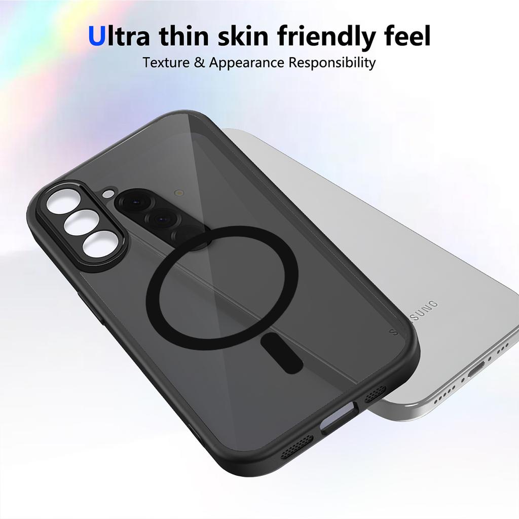 Для Samsung Galaxy A26 5G Магнитный чехол Skin Touch Матовый Полупрозрачный PC + TPU Противоударный чехол для телефона