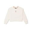 Kappa Sweatshirts Women's Birch White-0114 Crew Neck Moderate Regular (Unisex) Sweatshirts K0E22WT02