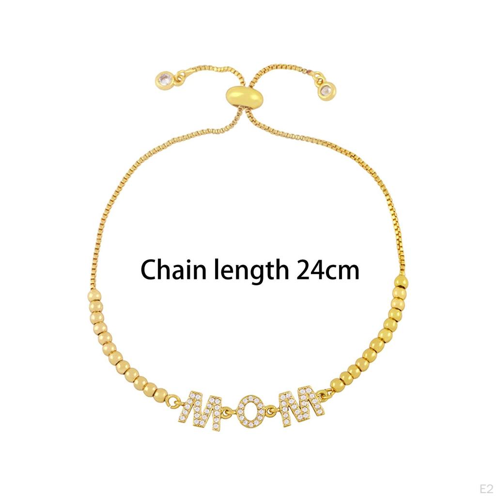 Регулируемый браслет-цепочка, подарок на день матери, повседневный элегантный подарок от сына для женщин и мам