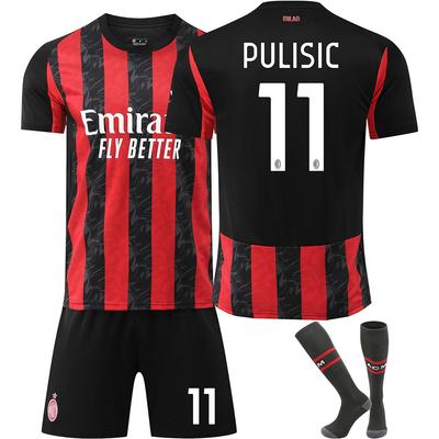 Футбольная форма AC Milan 25-26 для детей и взрослых ПУЛИШИЧ #11
