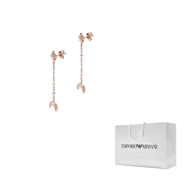 Emporio Armani Модные Серебряные Серьги Звезда и Луна Женские серьги EG3397221