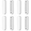 8Pcs Closet Rod End Caps Plastic Rod Spacer Cap Wire Shelf End Caps Closet System Parts for Wire Shelves(White)