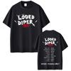Loded Diper Diper Overload Tour T Shirt Men Women Vintage Rock Oversized T-shirt Men's Casual Y2K Cotton T-shirts Streetwear