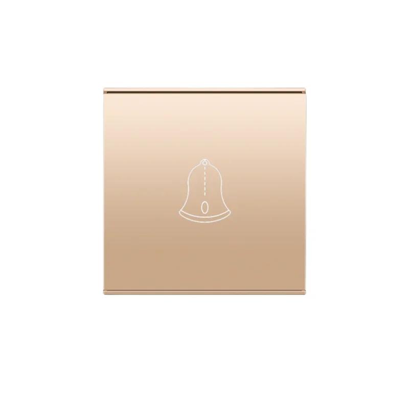 Uk Type 86 13A Универсальный розовое золото 220 В настенный большой деформированный 1-клавишный 2-позиционный крестовой выключатель света, USB электрическая розетка