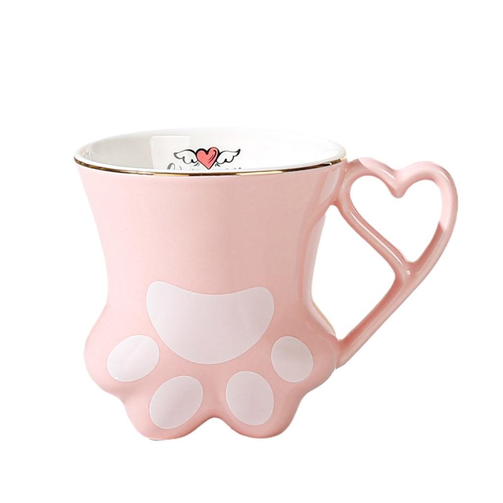 Cute High-Value Ceramic Cup Creative Cat Claw Mug Couple Water Cup Wedding Gift Souvenir Water Cup
