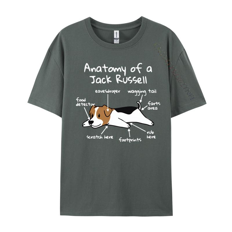 Anatomy Of A Jack Russell Terrier Funny Tshirt Hip Hop 3D Style Cotton Men Top Tshirts Fashion T Shirt Men