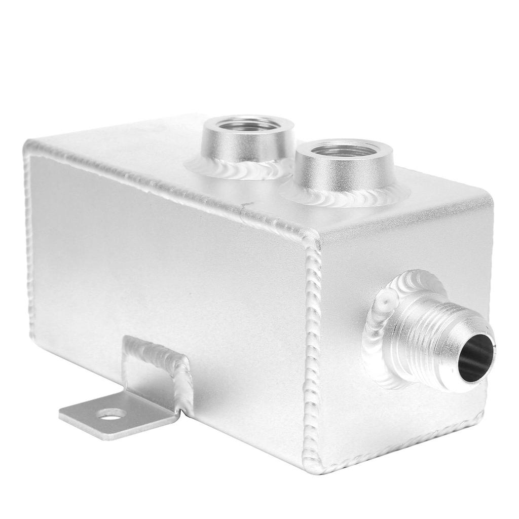1L Aluminum Oil Catch Can Coolant Fuel Overflow Tank with Breather Filter Drain Tap Universal