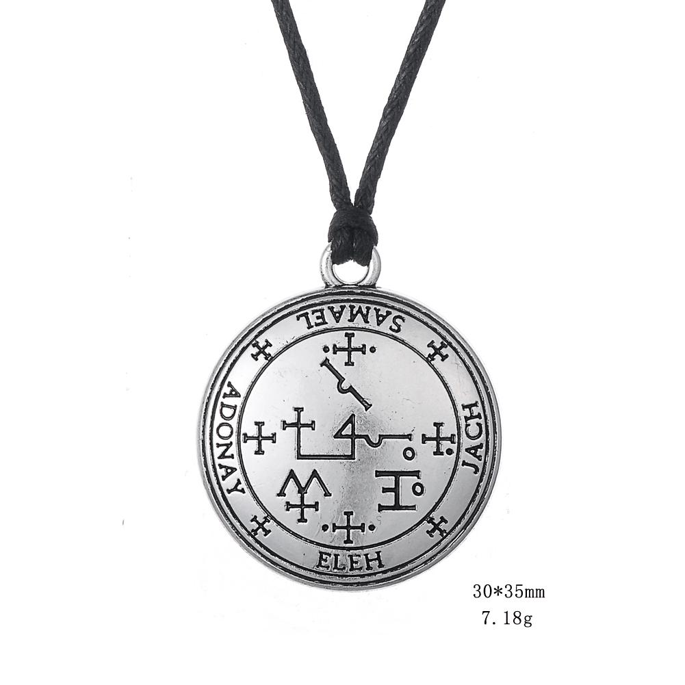 Новое ожерелье-амулет ведьмы, цепочка из нержавеющей стали, ожерелье с подвеской, регулируемая цепочка из вощеного шнура для мужчин, подарочная бижутерия, колье-чокер