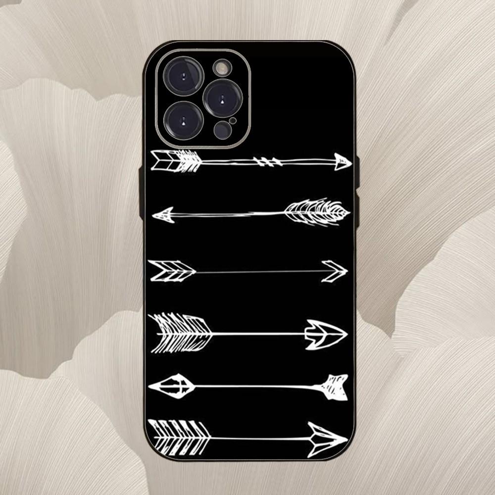 Archery Sport Phone Case For iPhone 16,se4,15,14,13,12,11,Pro,X,XS,Max,XR,Plus,Mini Soft Black Cover