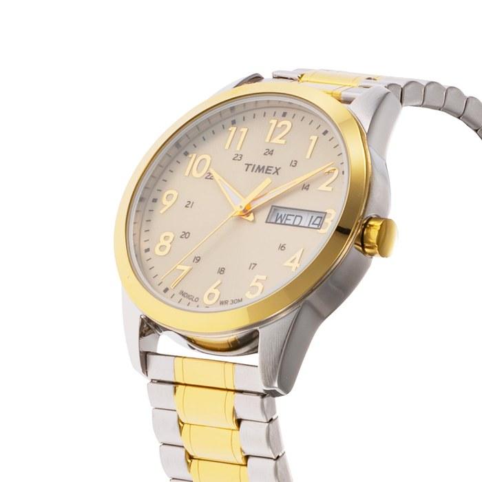 TIMEX Часы Main Street Кварцевые Водонепроницаемые Минеральное Стекло Золотой Циферблат TWG063600 Унисекс