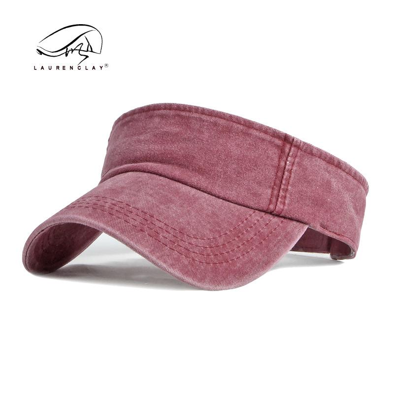 Hat Washed cotton empty top hat Men's and women's summer sun protection peaked cap Baseball cap