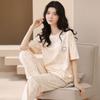 Women's New Pajamas Loungewear Set Women's Spring Summer Loungewear Can Be Worn Outside Plus Size Loose Casual Loungewear