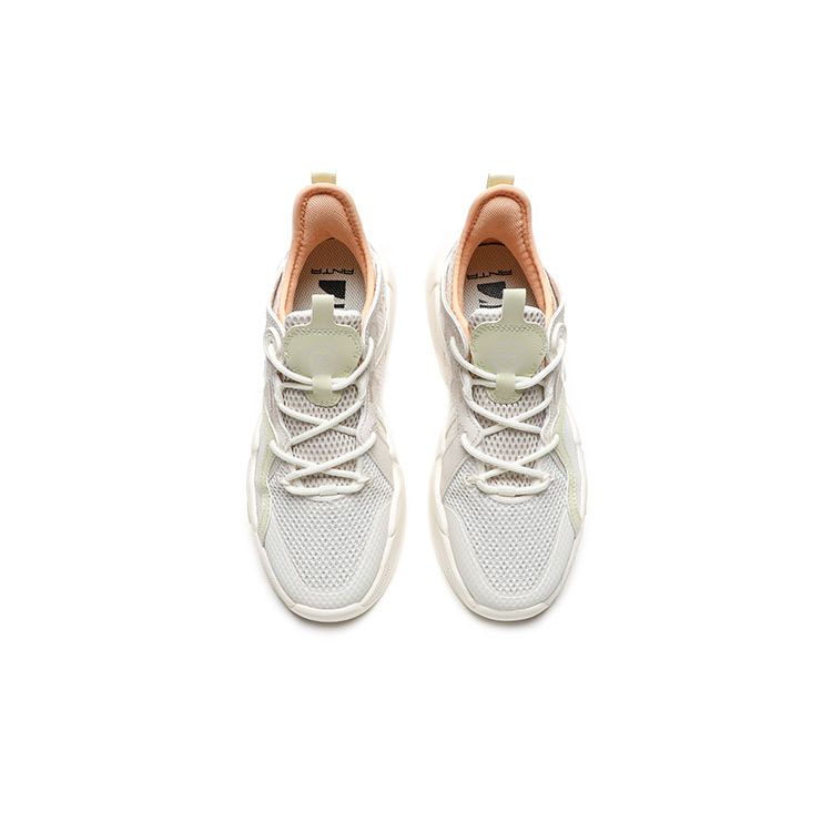 Anta G6 Толстая подошва ретро низкие спортивные повседневные туфли женские кроссовки белые серые зеленые 122238083-3