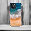 Морской синий Небесный пляж матовый Ударопрочный Для iPhone 16 15 11 12 13 14 Pro Max X XSMAX Mini Чехол для телефона