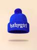 Autumn And Winter Thin Knitted Hat Men'S And Women'S Embroidered Wool Cold Hat Student Shopping Sweet Cute Pullover Hat