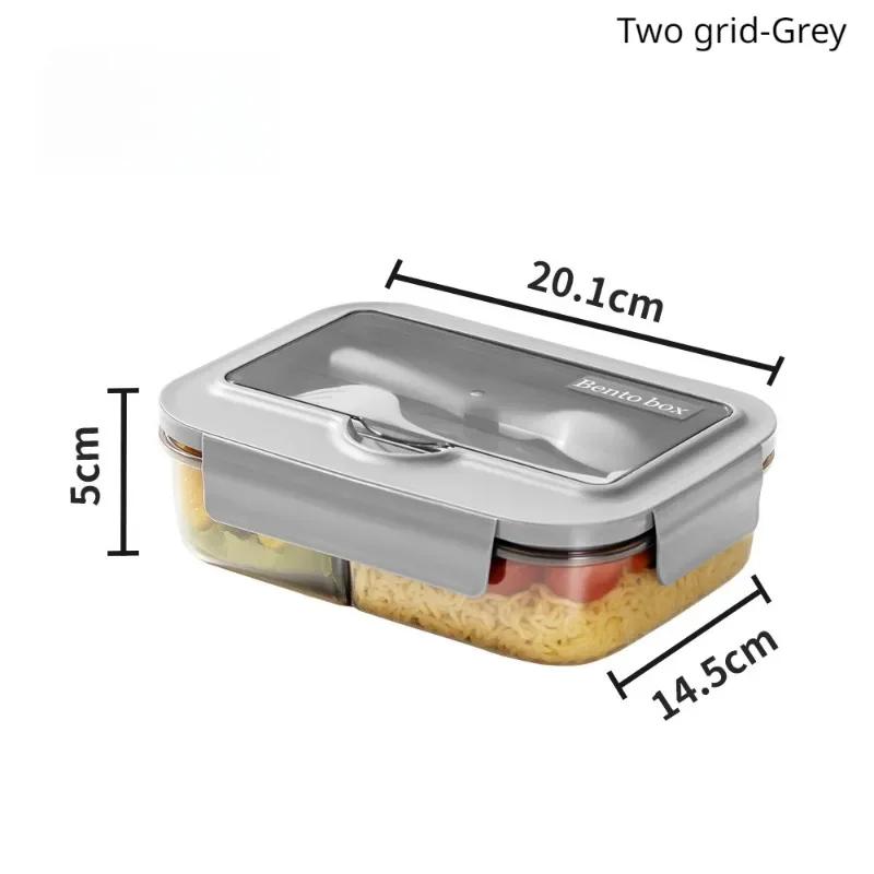 Ланч-бокс с посудой для офисных работников, квадратная микроволновая печь, коробка для бенто, герметичный пищевой контейнер для пикника, кемпинга